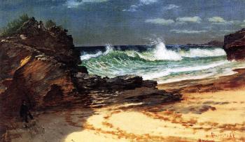Albert Bierstadt : Beach at Nassau